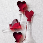 Red Heart Bottle Stoppers photo