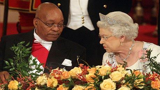 Queens banquet for Zuma: wine, women and bagpipes photo