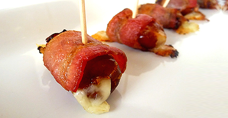 Bacon Wrapped Dates Stuffed with Blue Cheese photo