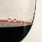 Slow-dripping wine legs photo