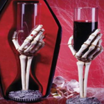 Skeleton wine glasses photo