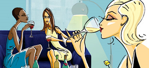 Why women drink wine photo