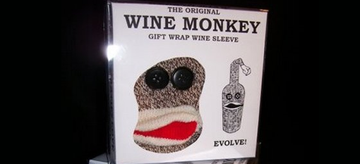 Wine Monkey Sock photo