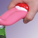 Tongue bottle opener that talks! photo