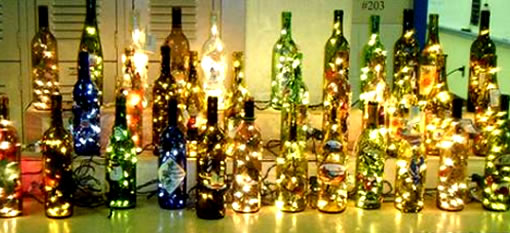 Festive Wine Lamps photo
