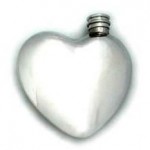 Pewter heart flask photo