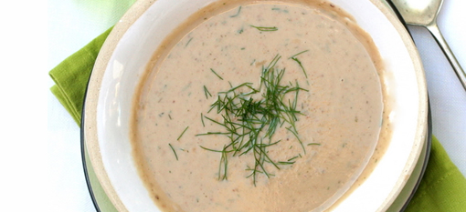 Roasted chestnut soup with fennel photo