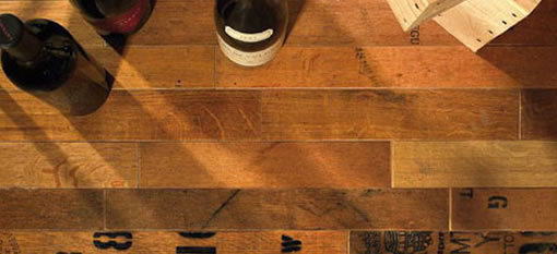 Vintage Wine Barrel Flooring photo
