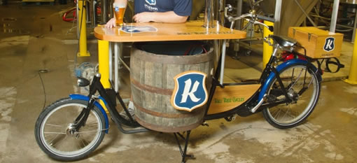 The world`s first beer bike photo