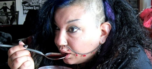Vampire mother drinks almost two litres of blood a month photo