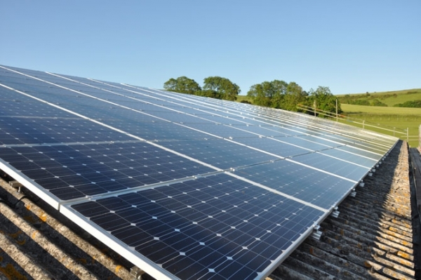 A 200-panel solar scheme unveiled by Wiston Estate photo