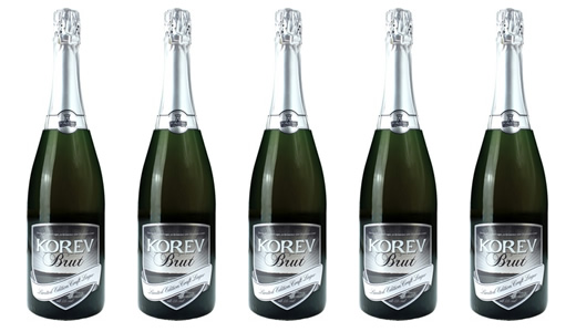 Korev Lager gets the Champagne treatment at Camel Valley photo