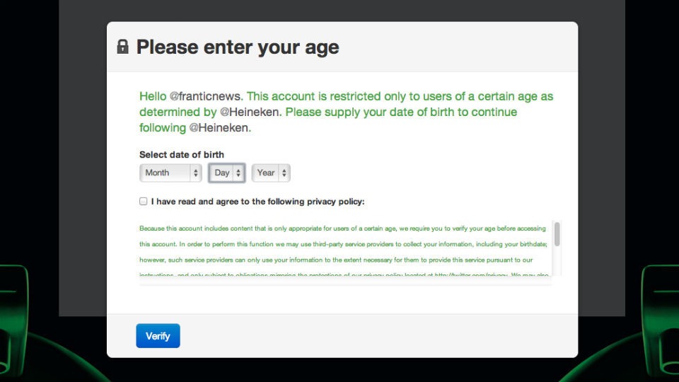 Twitter`s Age Verification System Wants to Keep Kids Away from Booze photo