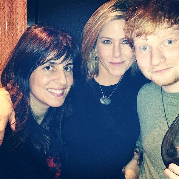 Ed Sheeran wore shorts and drank wine to celebrate Thanksgiving with Jennifer Aniston and Courteney Cox photo