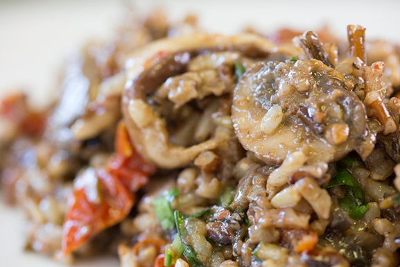 Mushroom Rice Salad with Portabella Vinaigrette photo