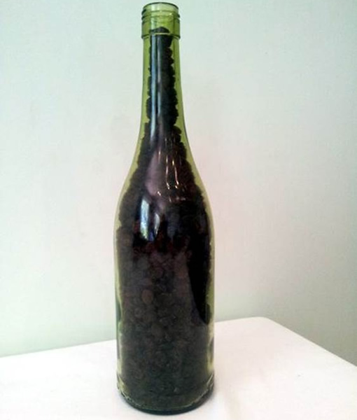 Guess how many raisins it took to fill this empty bottle of wine and win tickets to Franschhoek Summer Wines photo