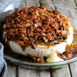 Bacon-wrapped Baked Brie With Port Wine Cranberry Sauce photo