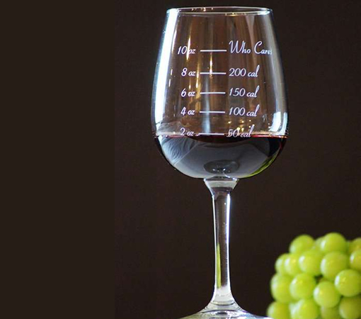 Calorie-Counting Wine Glasses photo