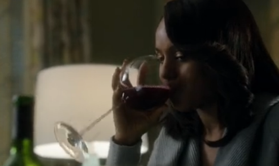 Drinking wine with Scandal`s Olivia Pope photo