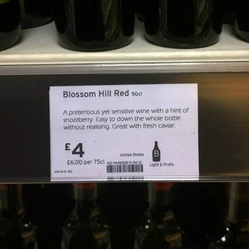 Prankster replaces wine labels with hilarious alternatives photo