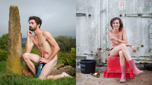 Check out this calendar featuring nude French wine harvesters photo