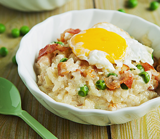 Bacon and Egg Risotto photo