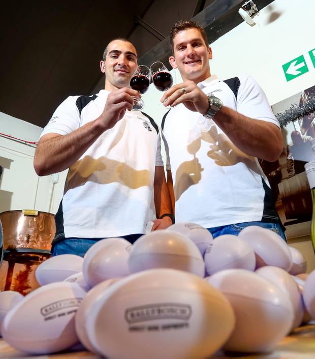 Rugby stars Ruan Pienaar and Robbie Diack plan to score with new fine wine range photo