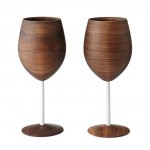 Wooden Wine Glasses photo
