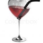 Heart Shaped Wine Glass photo