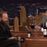 Sting gives Jimmy Fallon a wine tasting on The Tonight Show photo