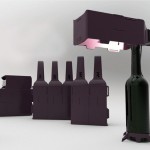A Wine Carrying Case That Transforms Into a Light Fixture or Even a Wall photo