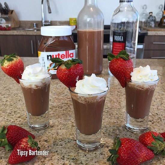 Sweeten up this weekend`s party with Nutella vodka shots! photo