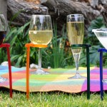 Dont`t spill a drop with these Hands Free wine glass holders photo