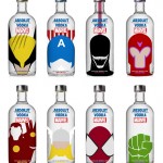 Spot your favourite superheroes on these Absolut Vodka bottles photo