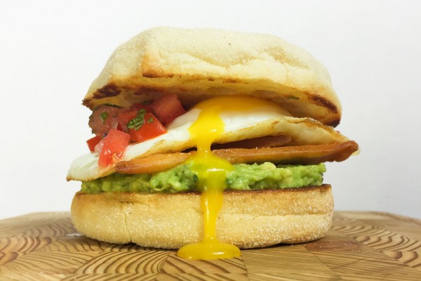 Huevos Rancheros Breakfast Sandwich photo