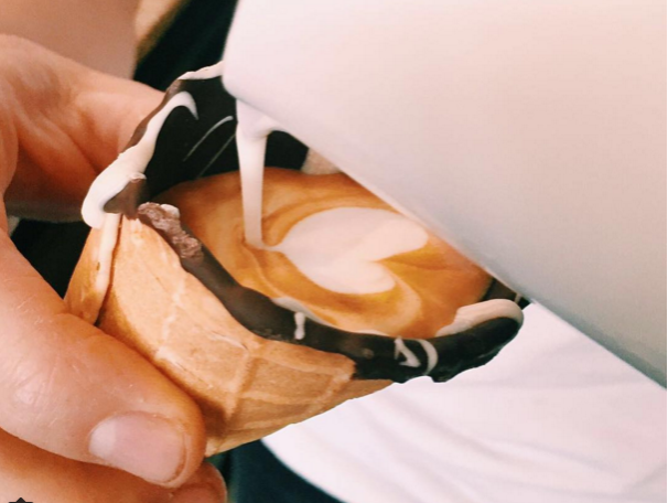 A café in Johannesburg is serving coffee in ice-cream cones photo