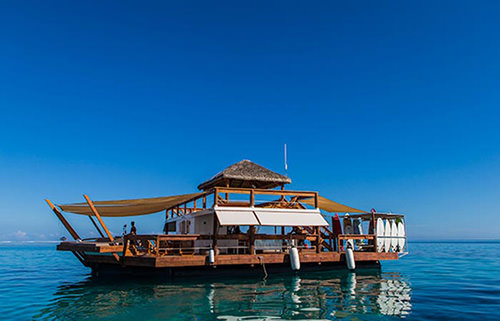 Check out this floating bar in Fiji photo