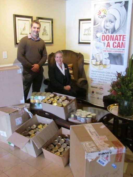 Lanzerac collects canned food for a good cause photo