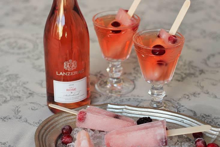 Rosé Wine and Grapefruit Popsicles photo