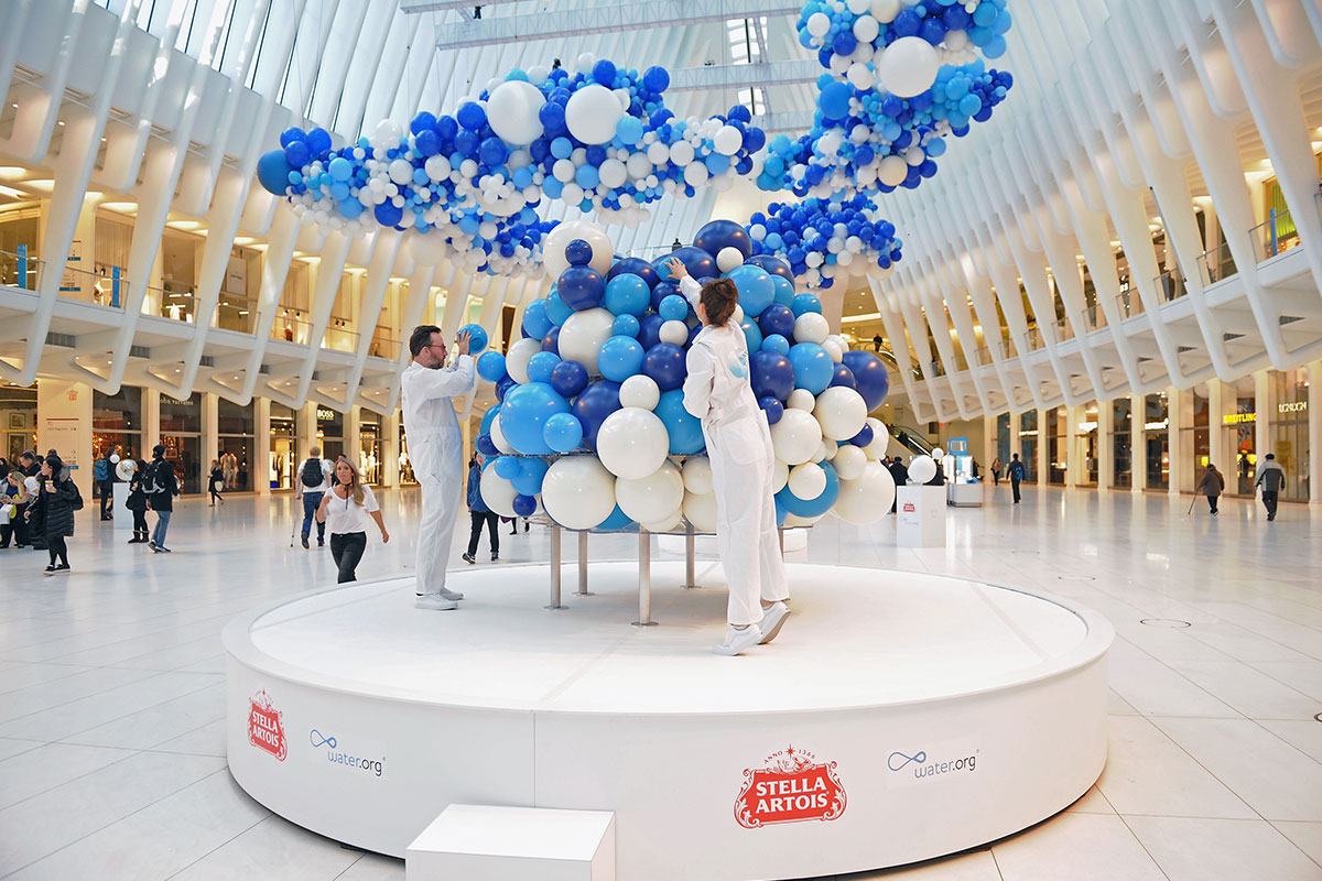 Stella Artois Marks World Water Day With Nyc ‘clouds’ Installation photo
