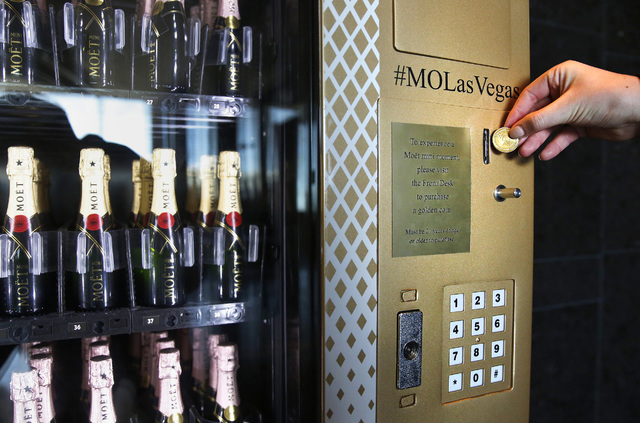 The Mandarin Oriental Hotel is home to the first Champagne vending machine in Las Vegas photo