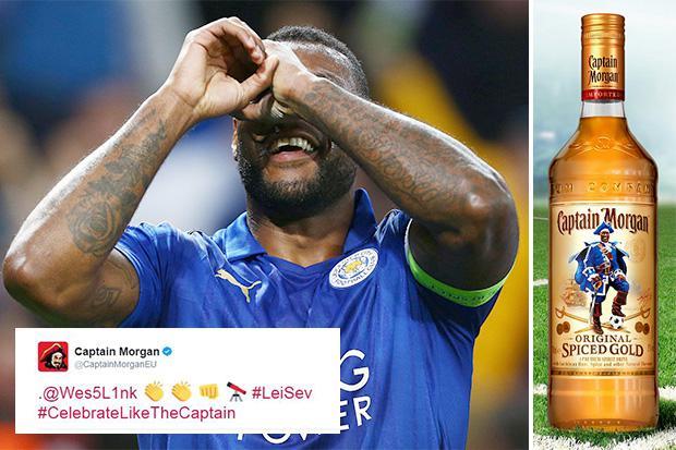 Leicester Captain Wes Morgan’s Champions League Celebration In Nod To Personal Endorsement Deal photo