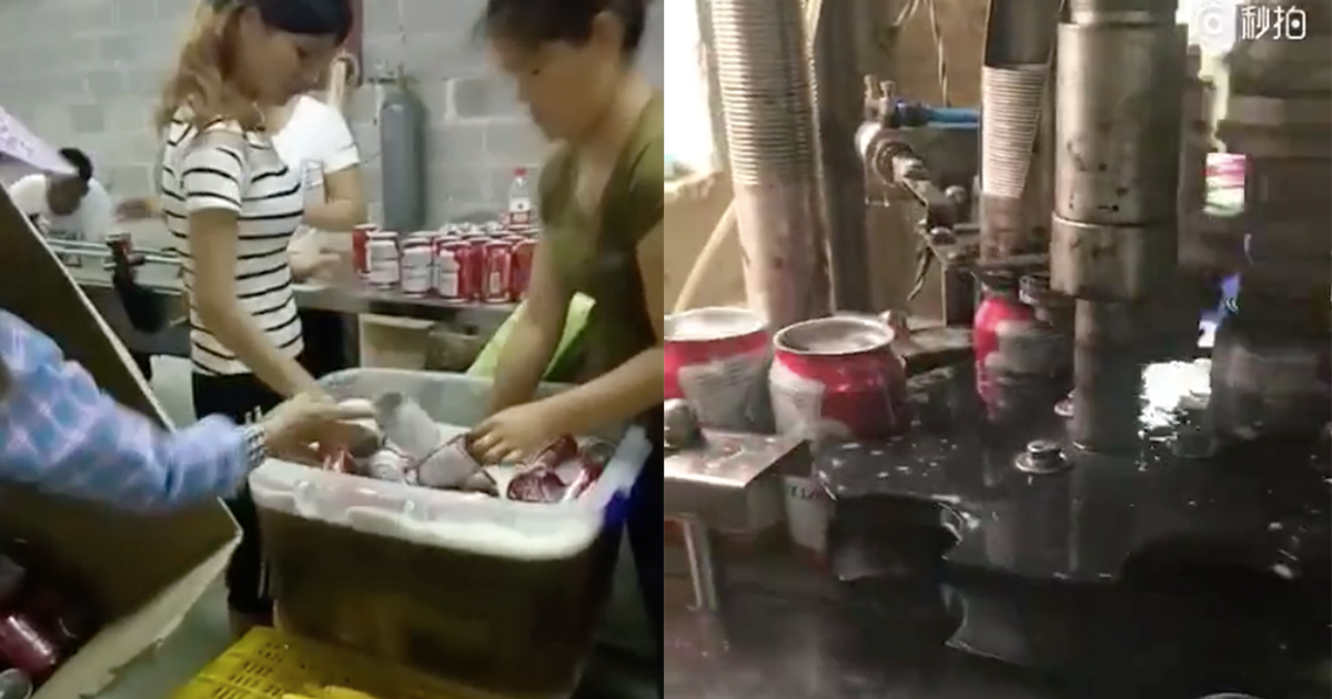Footage Of How A Chinese Factory Made Fake Budweiser Beers Will Gross You Out photo