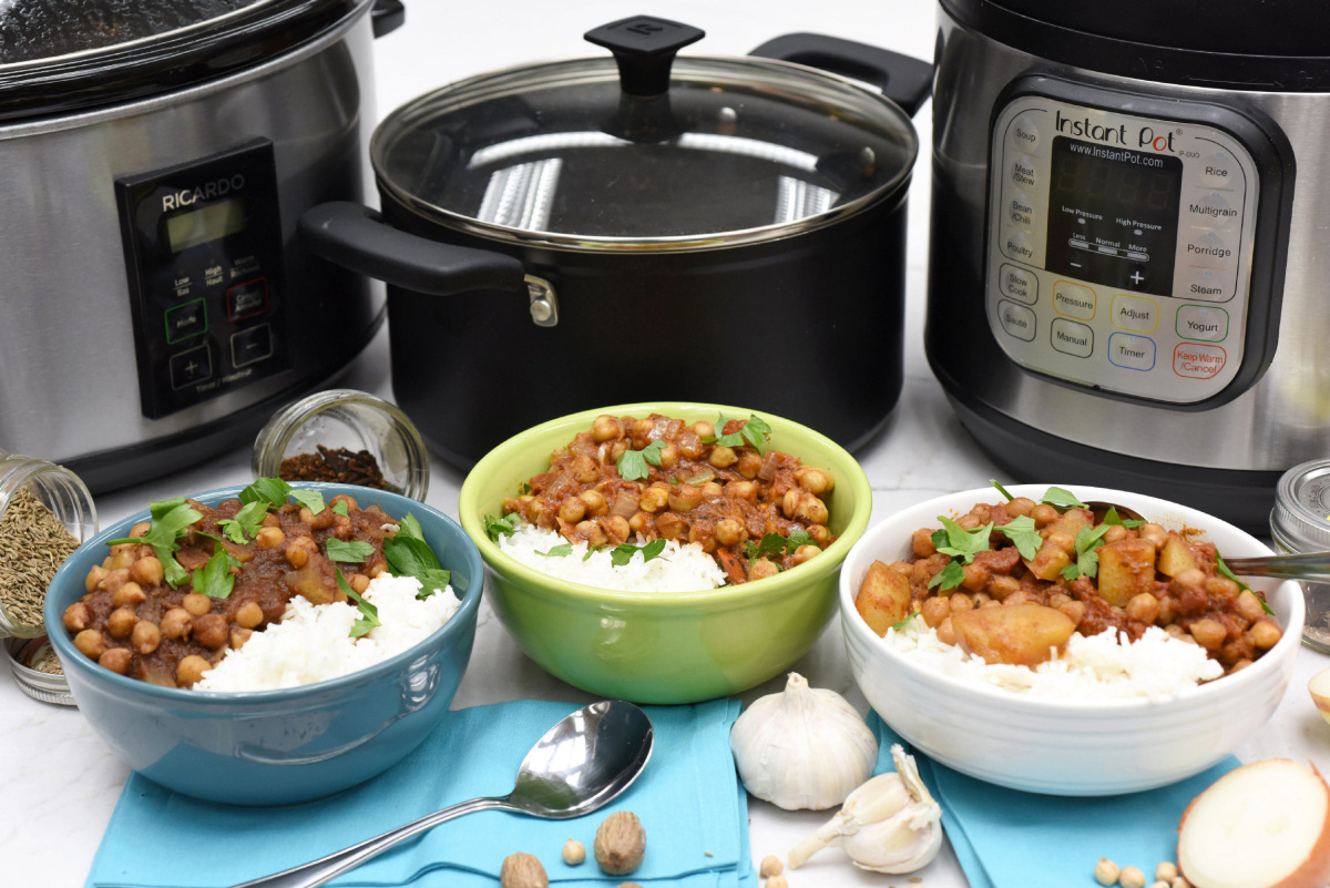 How To Make Chana Masala With 3 Different Appliances photo