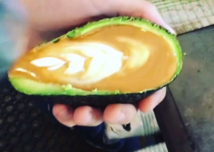 A Café Has Started Serving Lattes In Avocados photo