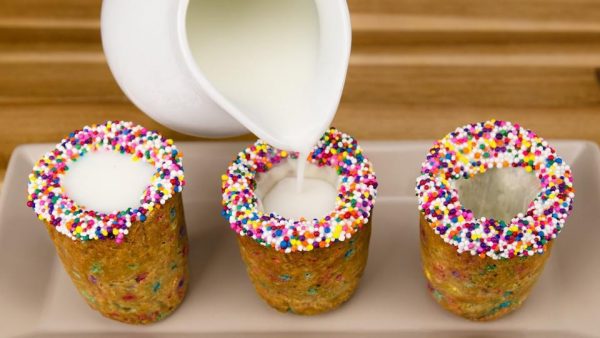 These milk and cookie shots will give you a sweet high like no other photo