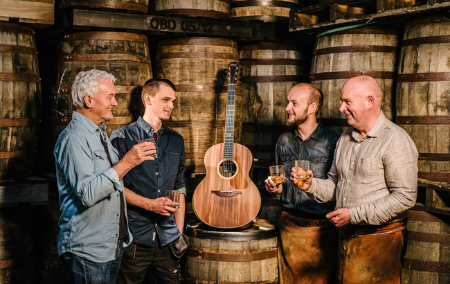 Bushmills Crafts Limited Edition Guitar From Whiskey Barrels photo