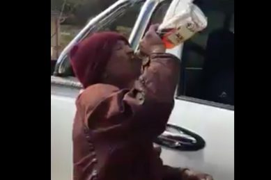 Watch: Cape Man Downs Whole Bottle Of ‘brandy’ In Seconds photo