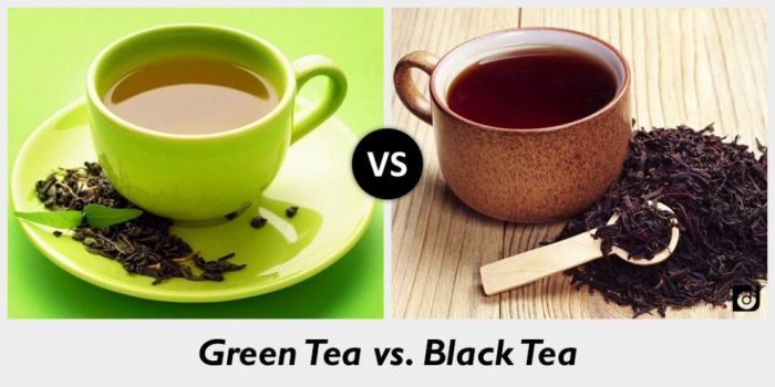 The difference between Green Tea and Black Tea photo