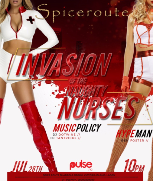 Boring Nightlife? Get Your Groove On At Spice Route’s “invasion Of The Naughty Nurses” With Dj Dotwine & Dj Tantrick photo